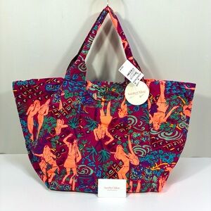 See By Chloe Laetizia Tote Bag Sunset Pink NWT Retro Cotton